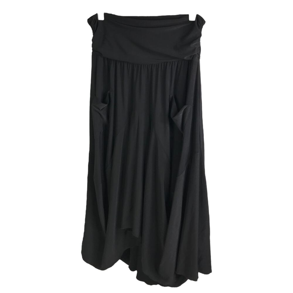 Reformation Last Tango Skirt Women S Black Boho Pockets Festival‎ Gypsy Stretch